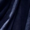 Fleece Ultra Soft Large Blanket Throw Bedspread Anti Static for Sofa Couch Bed Camping Travel Fluffy Cozy Warm Lightweight Microfiber Navy Blue 50x60
