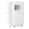 HOMCOM 8,000 BTU Portable Air Conditioner Evaporative Cooler, White