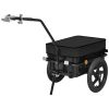Bike Cargo Trailer/Hand Wagon Black 15 gal