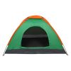 2-Person Waterproof Camping Dome Tent for Outdoor Hiking Survival Orange & Green