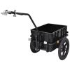 Bike Cargo Trailer/Hand Wagon Black 15 gal