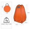 1-2 Person Portable Pop Up Toilet Shower Tent Changing Room Dressing Tent Camping Shelter Orange