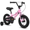 A14117 Ecarpat Kids' Bike 12 Inch Wheels, 1-Speed Boys Girls Child Bicycles For3-5Years, With Removable Training Wheels Baby Toys, Front V Brake