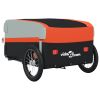 Bike Trailer Black and Orange 99.2 lb Iron