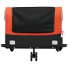 Bike Trailer Black and Orange 99.2 lb Iron