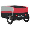 Bike Trailer Black and Red 99.2 lb Iron
