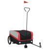 Bike Trailer Black and Red 99.2 lb Iron