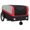 Bike Trailer Black and Red 99.2 lb Iron