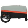 Bike Trailer Black and Orange 99.2 lb Iron
