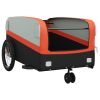 Bike Trailer Black and Orange 99.2 lb Iron