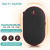 8000mAh 2 In 1 Electric Hand Warmer Rechargeable Hand Heater Portable Pocket Warmer with Power Bank 3 Heating Levels Digital Display Double-sided Heat